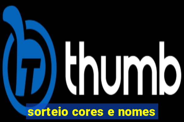 sorteio cores e nomes